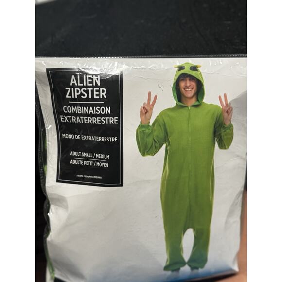 Alien Zipster Adult Costume Size Small/ Medium New - Picture 1 of 3